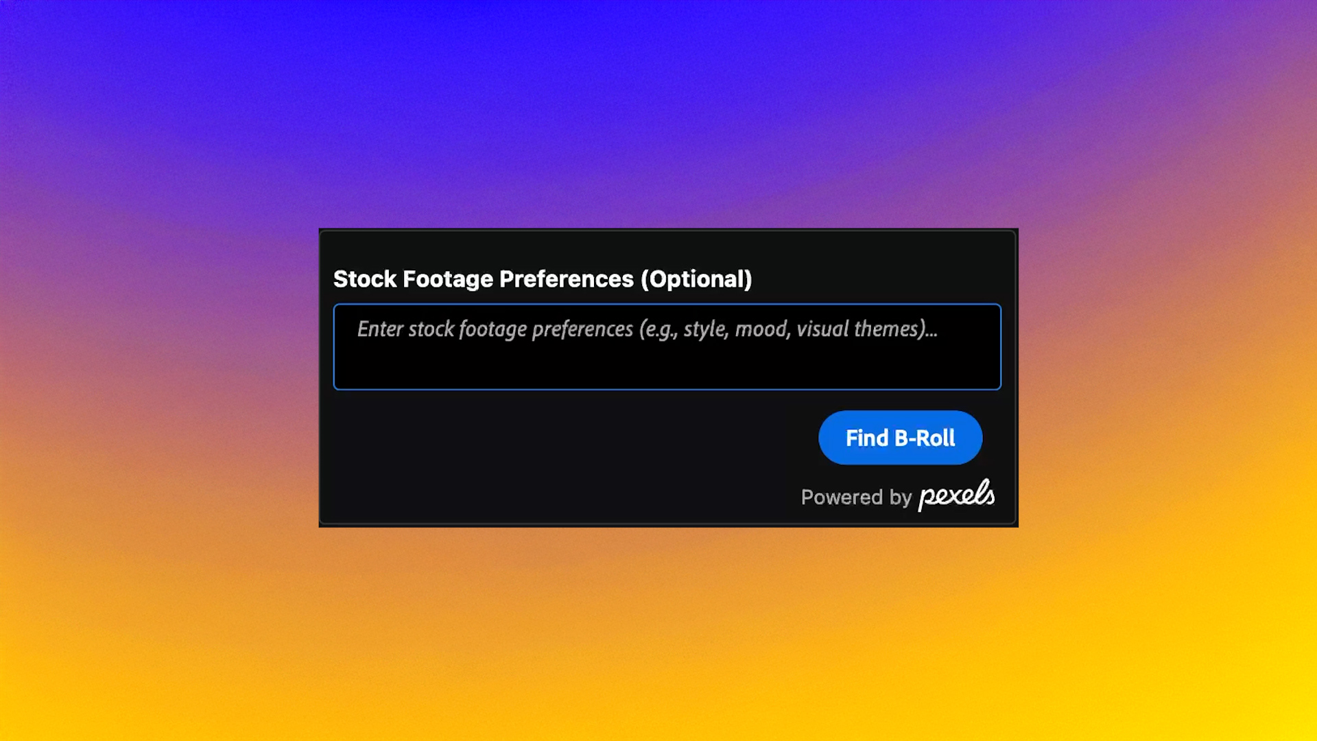 Setting Stock Footage Preferences